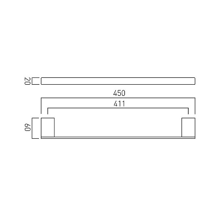 Держатель для полотенца (штанга) PHA-184-45-C/P